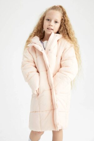 DEFACTO Hooded Fleece Lined Coat/Parka