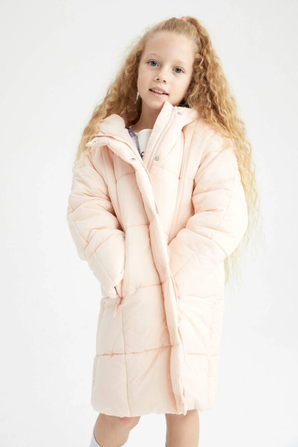 DEFACTO Hooded Fleece Lined Coat/Parka