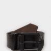 DEFACTO Men's Rectangular Buckle Faux Leather Casual Belt