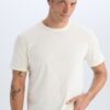 DEFACTO New Regular Fit Crew Neck Basic Plain Short Sleeve T-Shirt