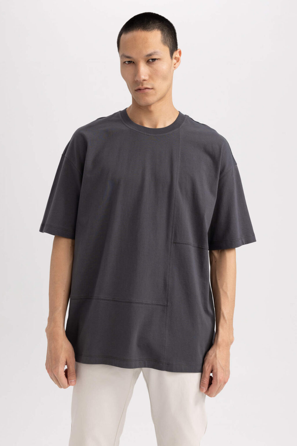 DEFACTO Oversize Fit Crew nyakú póló