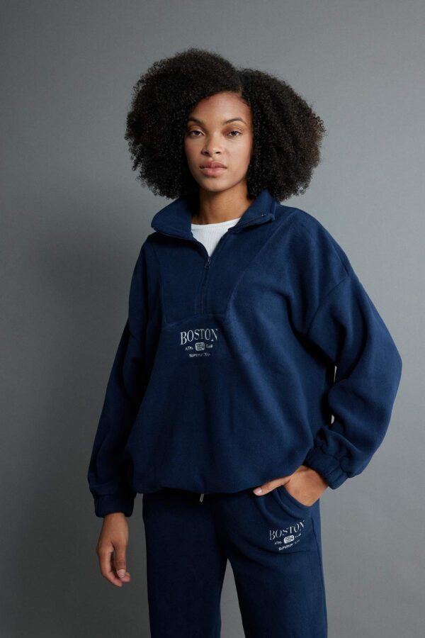 DEFACTO Oversize Fit Long Sleeve Sweatshirt