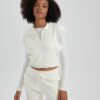 DEFACTO Polo Neck Relax Fit Crop Knitwear Sweater