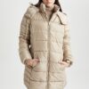 DEFACTO Puffer Puffer Long Coat Parka Water Repellent Regular Fit Removable Hood