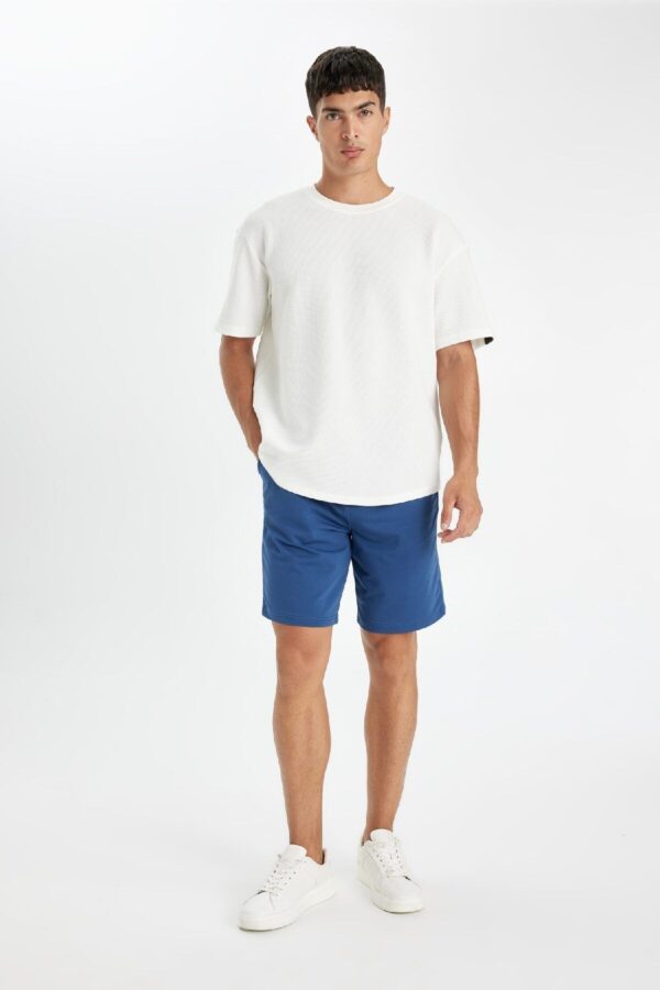 DEFACTO Regular Fit Basic Plain Bermuda Shorts with Pockets