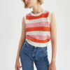 DEFACTO Regular Fit Color Block Crew Neck Singlet