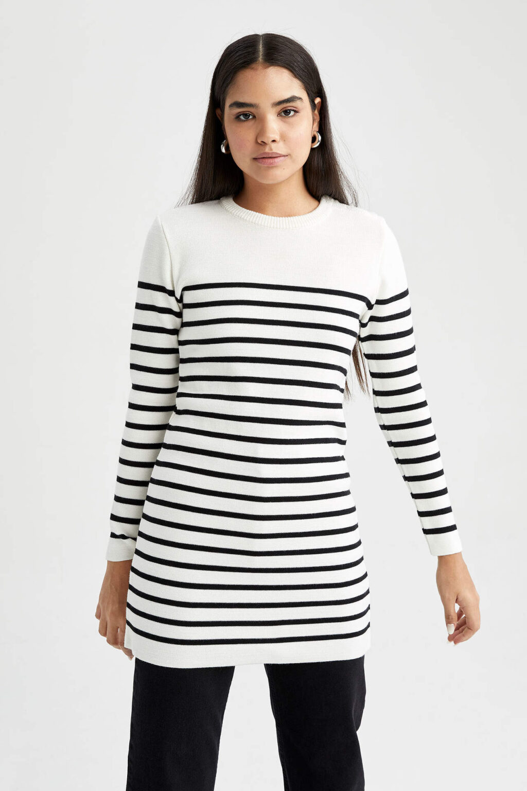DEFACTO Regular Fit Crew Neck Tunic