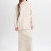 DEFACTO Regular Fit Flexible Waisted Basic Plain Maxi Knitwear Skirt