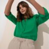 DEFACTO Regular Fit Long Sleeve Linen Look Shirt