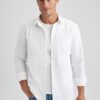DEFACTO Regular Fit Oxford Long Sleeve Shirt