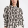 DEFACTO Regular Fit Patterned Long Sleeve Shirt