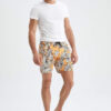 DEFACTO Regular Fit Patterned Short Swimming Shorts