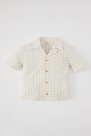 DEFACTO Regular Fit Plaid Short Sleeve Shirt