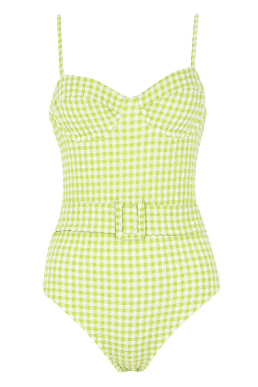DEFACTO Regular Fit Plaid Swimsuit