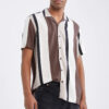 DEFACTO Regular Fit Printed Viscose Short Sleeve Shirt