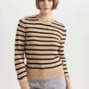 DEFACTO Regular Fit Striped Crew Neck Knitwear Sweater