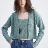 DEFACTO Regular Fit V-Neck Cardigan