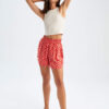DEFACTO Relax Fit Floral Print Viscose Short