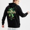 DEFACTO Rick And Morty Boxy Fit Hooded Back Printed Sweatshirt