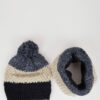 DEFACTO Size 2-Pack Knitted Scarf Pompom Beanie