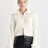 DEFACTO Slim Fit Basic Stand Collar Knitwear Zippered Cardigan