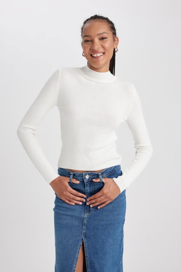 DEFACTO Slim Fit Half Turtleneck Sweater