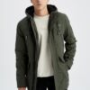 DEFACTO Slim Fit Hooded Plush Lining Parka