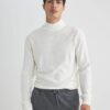 DEFACTO Slim Fit Slim Fit Half Turtleneck Basic Plain Knitwear Sweater