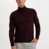 DEFACTO Slim Fit Slim Fit Turtleneck Basic Plain Knitwear Sweater
