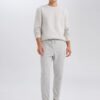 DEFACTO Standard Fit Waist Tie Elastic Leg Pocket Basic Plain Jogger Sweatpants