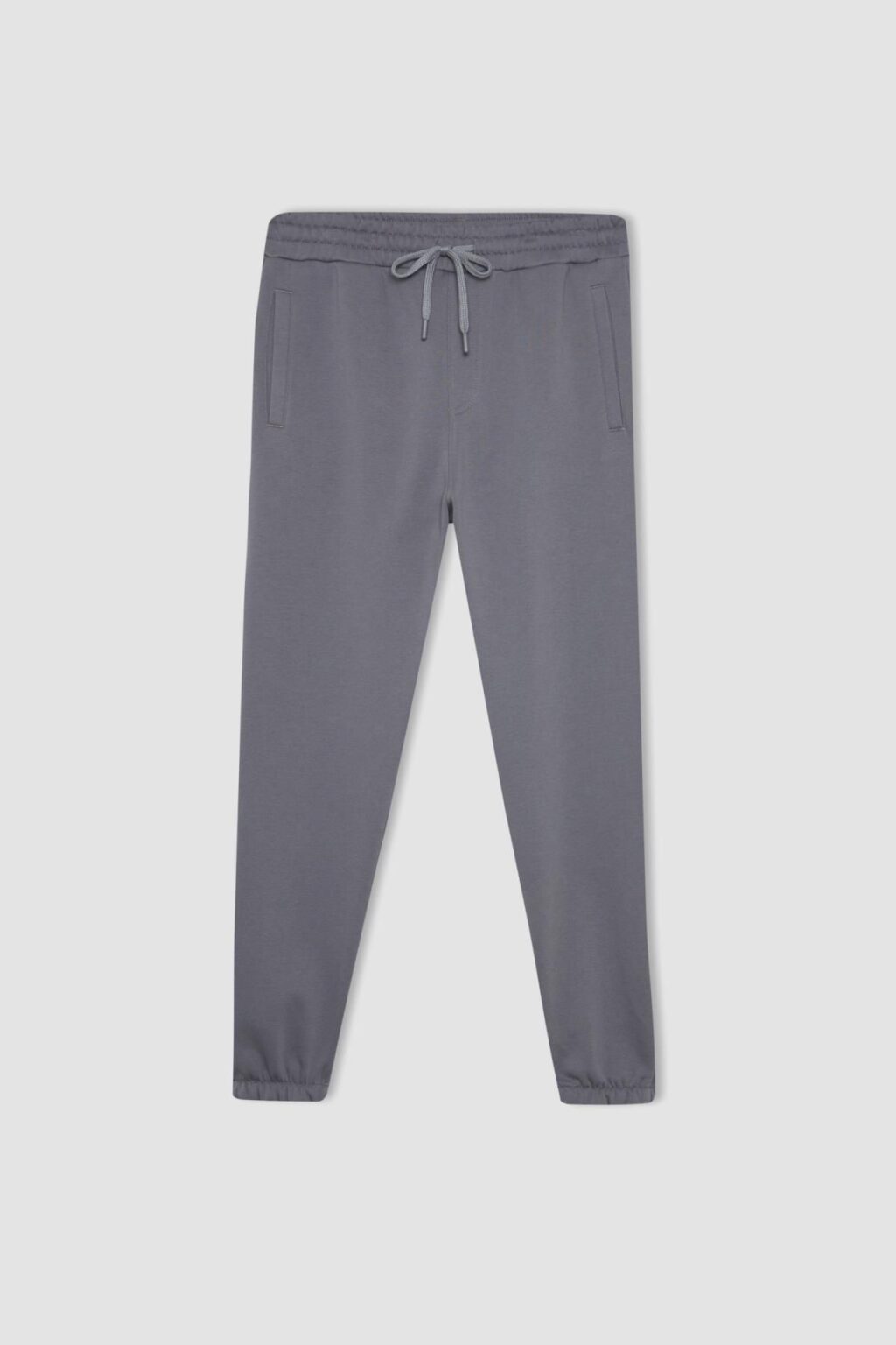 DEFACTO Standard Fit Waist Tie Elastic Leg Pocket Basic Plain Jogger Sweatpants A6468ax24sp