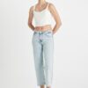 DEFACTO Straight Fit Normal Waist Ankle Length Jean Washed Trousers