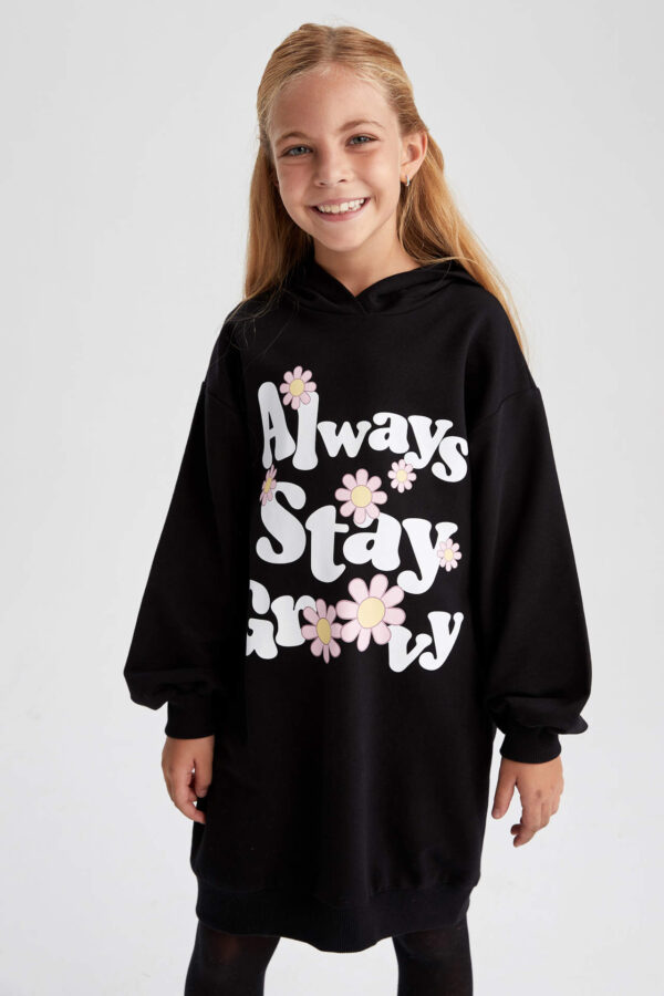 DEFACTO Thin Sweatshirt Fabric Knitted Dress
