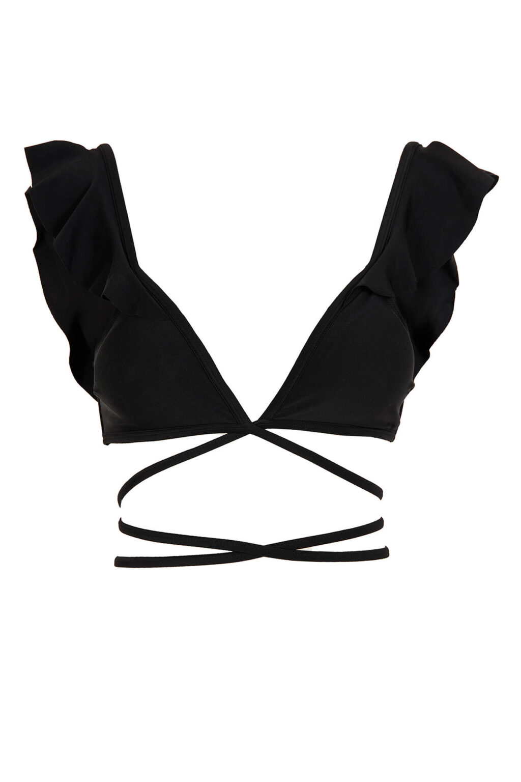 DEFACTO Tie Detailed Triangle Bikini Top