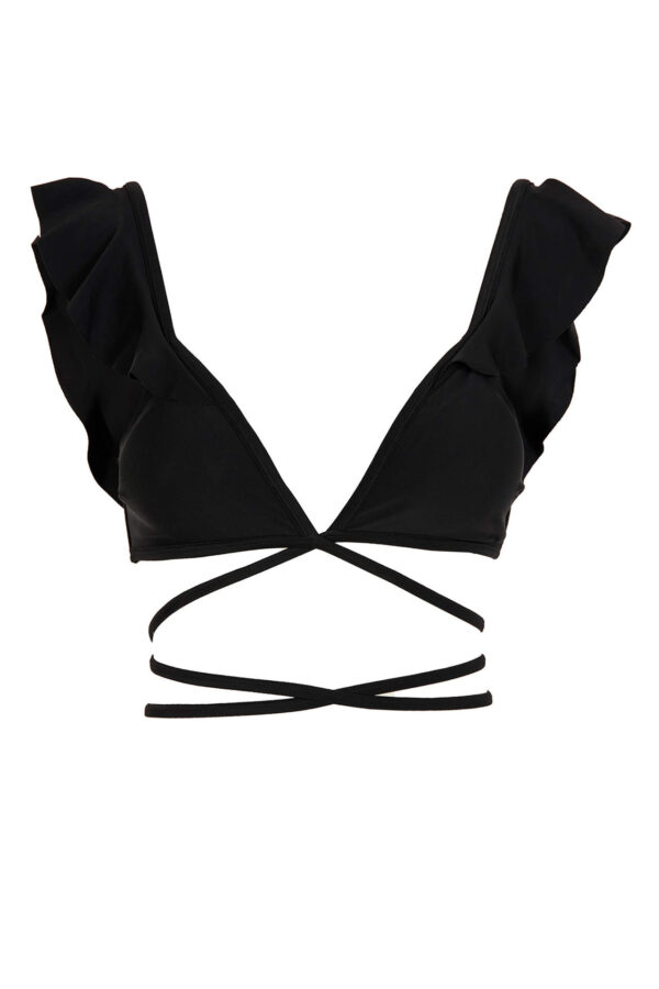 DEFACTO Tie Detailed Triangle Bikini Top