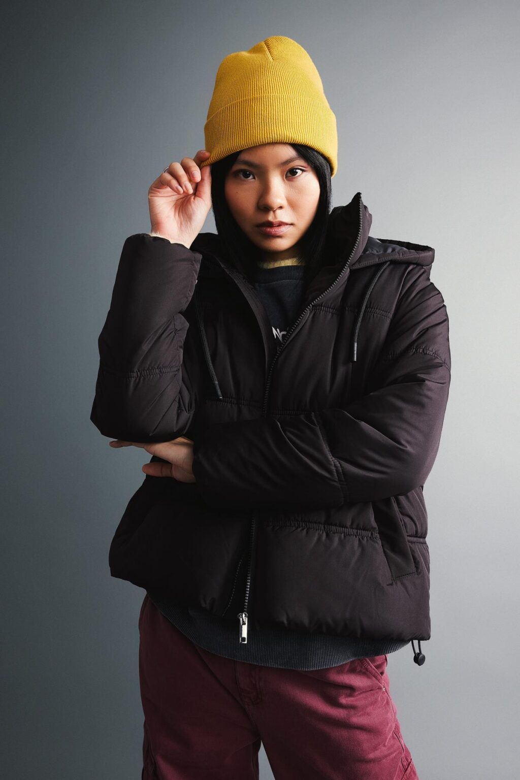 DEFACTO Water Repellent Puffer Puffer Jacket Oversize Wide Cut Hooded Thermal Insulated Windproof