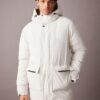 DEFACTO Water Repellent Slim Fit Hooded Zippered Pocket Fleece Lined Coat Parka