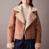 DEFACTO Waterproof Faux Für Lined Suede Faux Leather Coat
