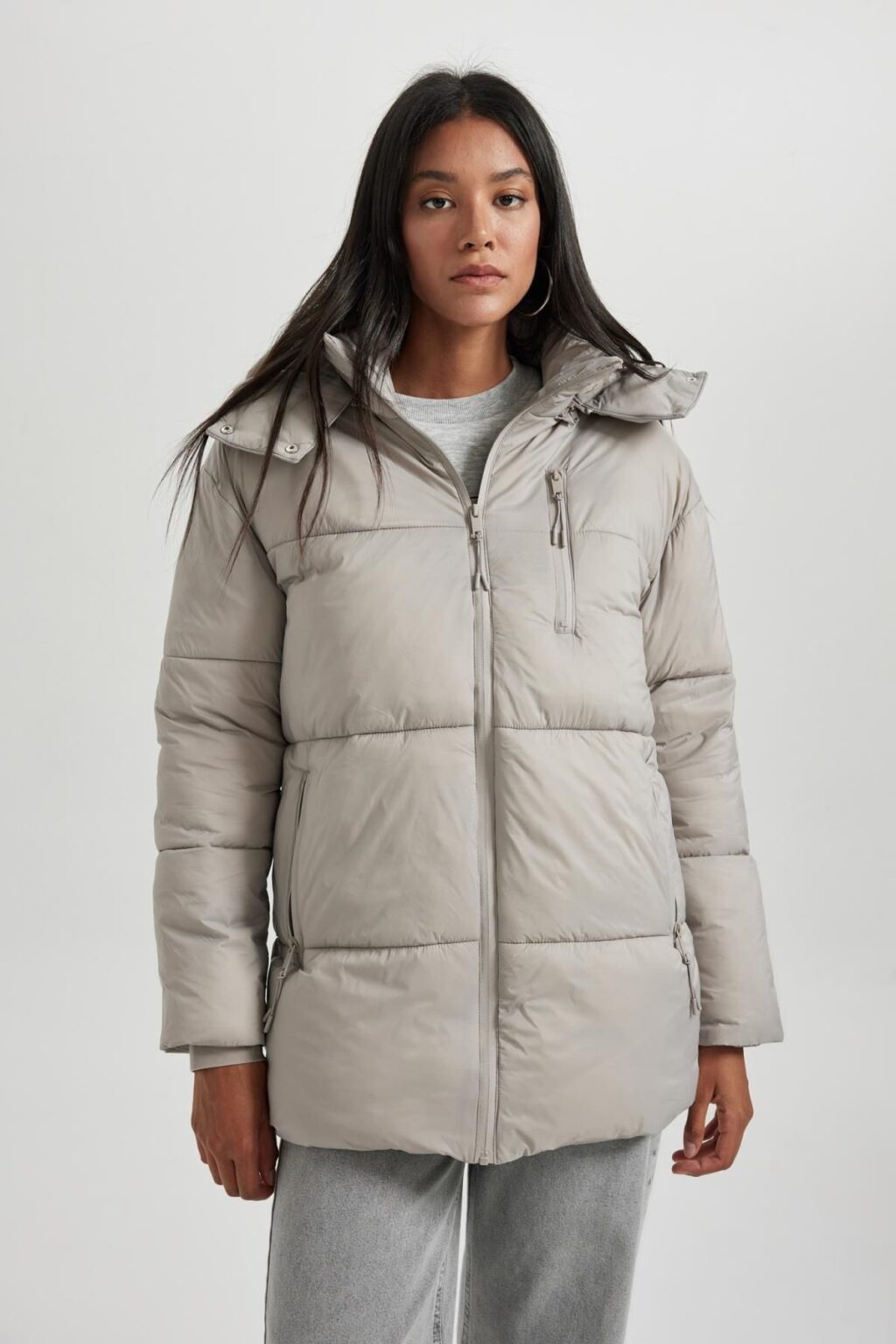 DEFACTO Waterproof Relax Fit Hooded Puffer Jacket
