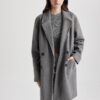 DEFACTO Windproof Long Cashmere Coat Oversize Wide Cut Double Breasted Collar Button