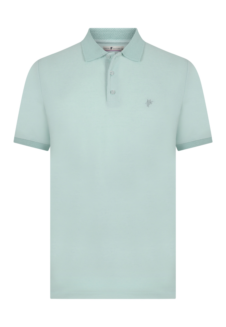 DENIM CULTURE Póló 'CALVIN'  menta-Ár