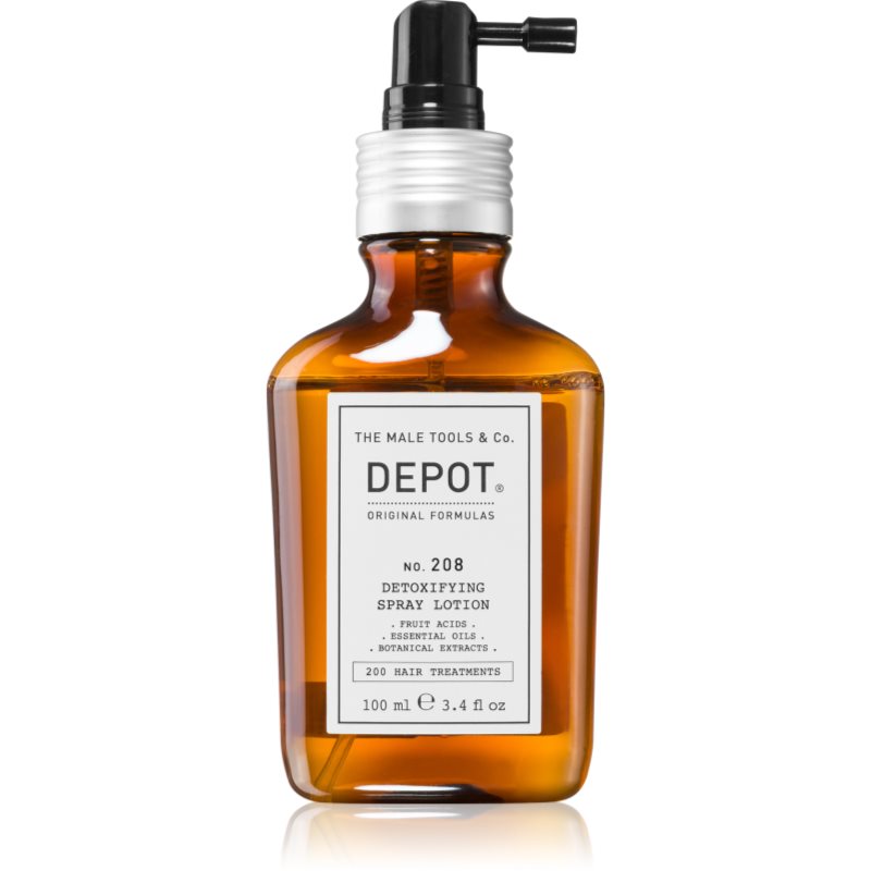DEPOT 200 HAIR TREATMENTS NO. 208 DETOXIFYING SPRAY LOTION méregtelenítő kúra fejbőrre 100 ml-Ár