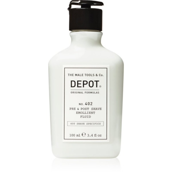 DEPOT 400 SHAVE SPECIFICS NO. 402 PRE & POST SHAVE EMOLLIENT FLUID balzsam borotválkozás után 100 ml-Ár