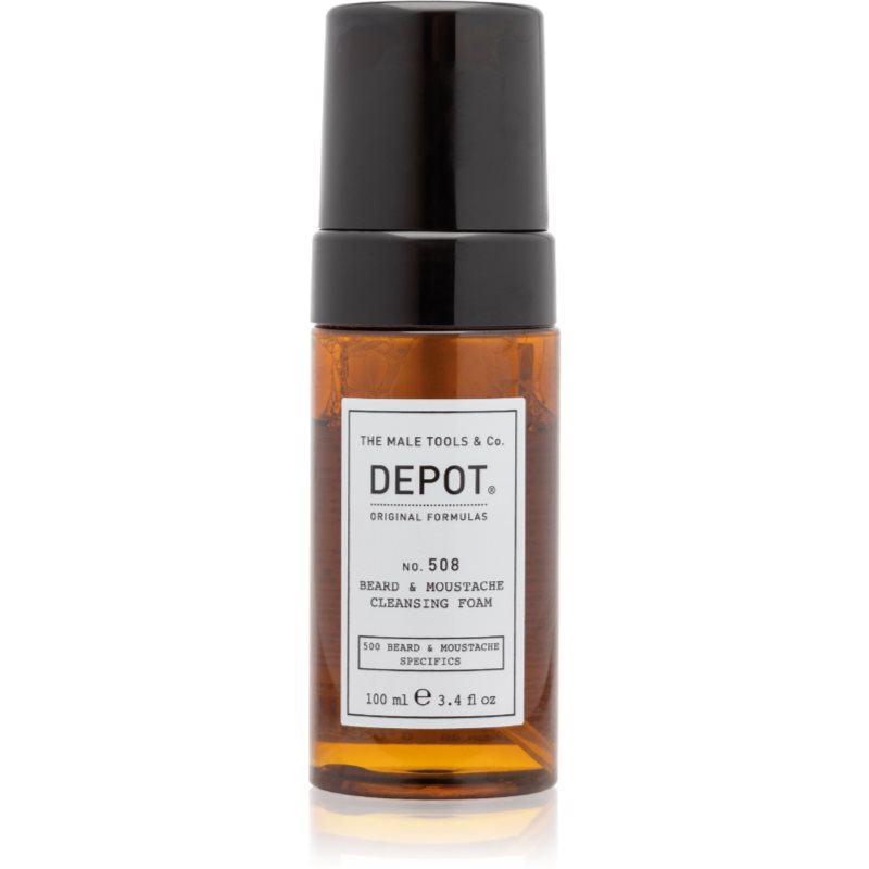 DEPOT 500 BEARD & MOUSTACHE SPECIFICS NO. 508 BEARD & MOUSTACHE CLEANSING FOAM tisztító hab szakállra 100 ml-Ár