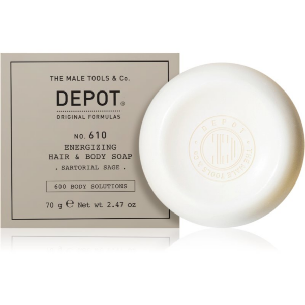 DEPOT 600 BODY SOLUTIONS NO. 610 ENERGIZING HAIR & BODY SOAP szappan testre és hajra 70 g-Ár