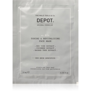DEPOT 800 SKIN SPECIFICS NO. 806 TONING & REVITALIZING FACE MASK revitalizáló arcmaszk uraknak 12x13 ml-Ár