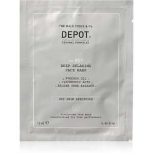 DEPOT 800 SKIN SPECIFICS NO. 807 RELAXING FACE MASK nyugtató és hidratáló maszk uraknak 12x13 ml-Ár