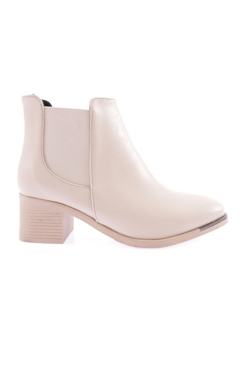 DGN 053 Women's Flat Toe Ankle Boots with Elastic Sides. Heels.
