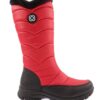 DGN 2052 Women's Furry Zippered Boots Red