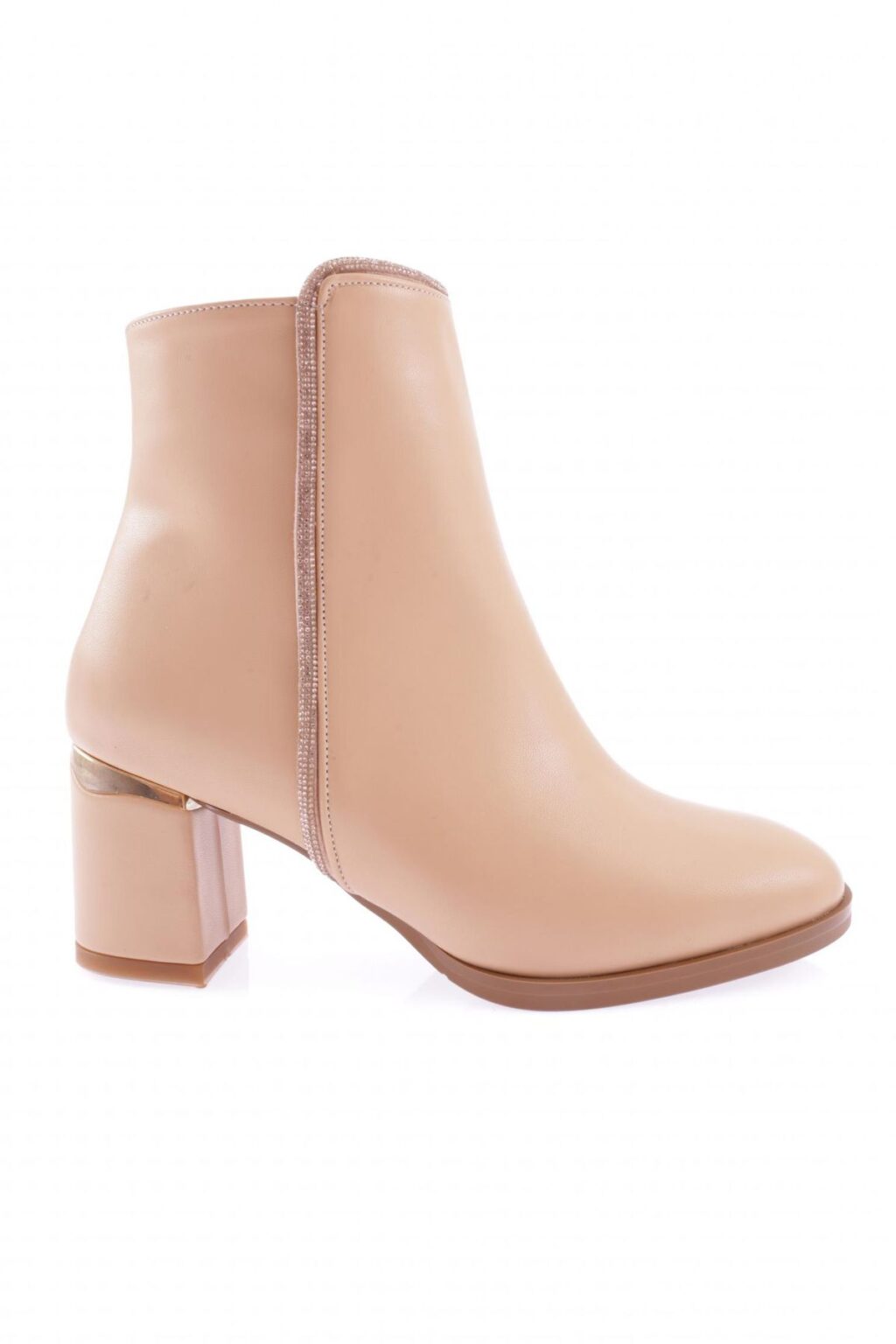 DGN 404 Women's Siler Stones Side Zipper Heeled Boots